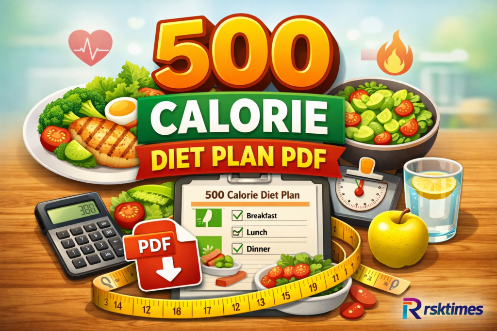 500 calorie diet plan pdf
