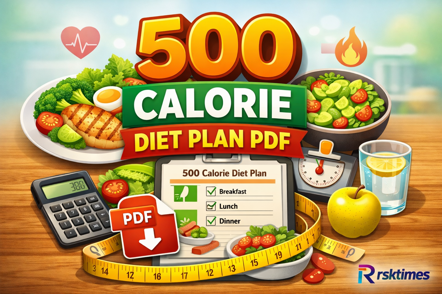 500 calorie diet plan pdf